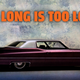 A photo of a long Cadillac sedan with the caption "How long is too long?"